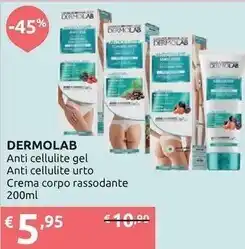 Ipersoap Dermolab anti cellulite gel anti cellulite urto crema corpo rassodante offerta
