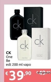 Ipersoap Calvin klein one be edt offerta
