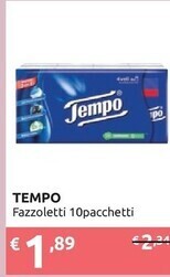 Ipersoap Tempo fazzoletti 10pacchetti offerta