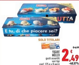 Conad Superstore Muller yogurt offerta
