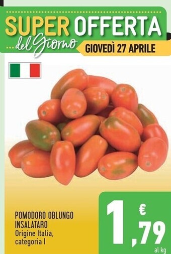 Conad Superstore Pomodoro oblungo insalataro offerta