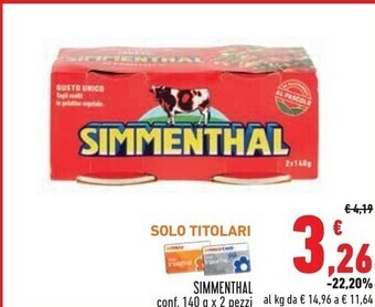 Conad Superstore Simmenthal offerta