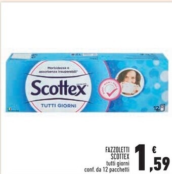 Conad Superstore Scottex fazzoletti offerta