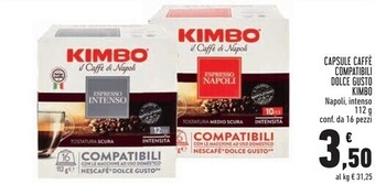 Conad Superstore Kimbo capsule caffe compatibili dolce gusto offerta