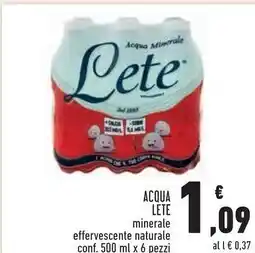 Conad Superstore Lete acqua offerta
