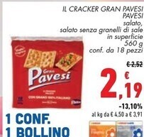Conad Superstore Pavesi il cracker gran pavesi offerta