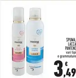 Conad Superstore Pantene spuma , lacca offerta