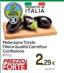 Carrefour Express Carrefour melanzane tonde filiera qualità confezione offerta