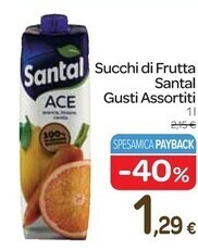 Carrefour Express Santal succhi di frutta gusti assortiti offerta