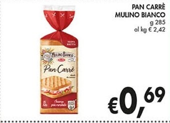 Coal Mulino bianco pan carre offerta