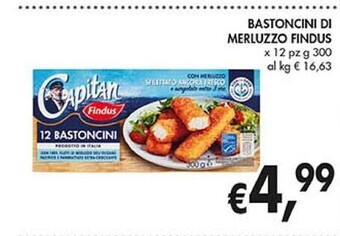 Coal Findus bastoncini di merluzzo offerta