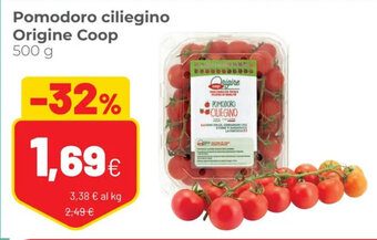 Coop Pomodoro ciliegino Origine Coop 500 g offerta