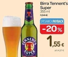 Carrefour Express Tennent's birra super offerta