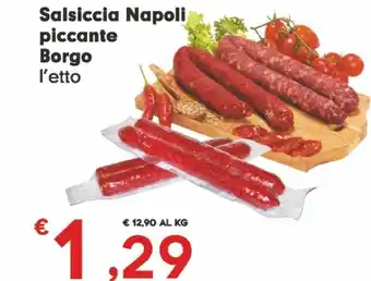 Despar Despar salsiccia napoli piccante borgo offerta