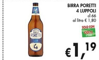 Coal Angelo poretti birra 4 luppoli offerta