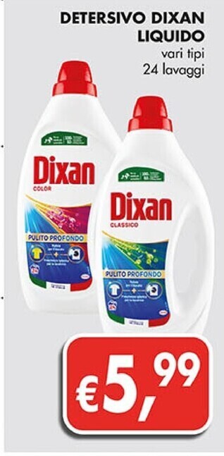 Coal Dixan detersivo liquido offerta