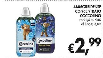 Coal Coccolino ammorbidente concentrato offerta