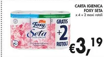 Coal Foxy carta igienica seta offerta