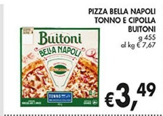 Coal Buitoni pizza bella napoli tonno e cipolla offerta