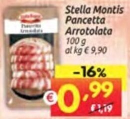 Stella Montis Pancetta Arrotolata 100 g