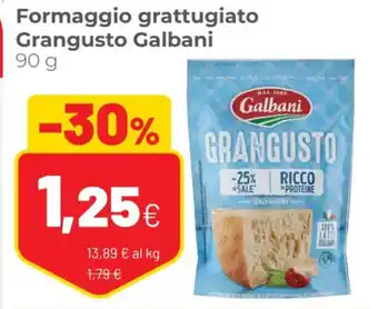 Coop Formaggio grattugiato Grangusto Galbani 90 g offerta