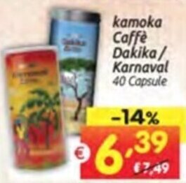 kamoka Caffe Dakika/ Karnaval 40 Capsule