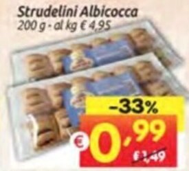 Strudelini Albicocca 200 g