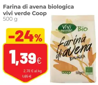 Coop Farina di avena biologica vivi verde Coop offerta