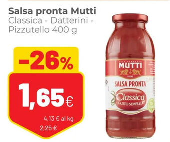Coop Salsa pronta Mutti 400 g offerta