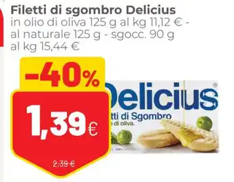 Coop Filetti di sgombro Delicius 125 g offerta