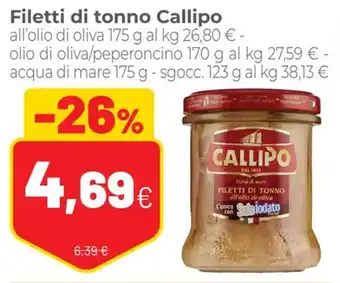 Coop Filetti di tonno Callipo 175 g offerta