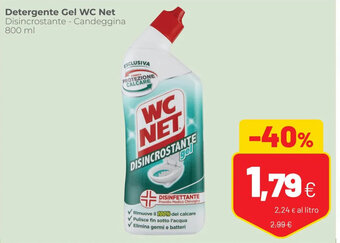 Coop Detergente Gel WC Net Disincrostante - Candeggina 800 ml offerta