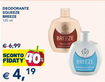 Esselunga DEODORANTE SQUEEZE BREEZE 125 ml offerta