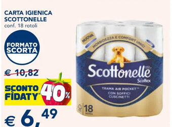 Esselunga CARTA IGIENICA SCOTTONELLE conf. 18 rotoli offerta