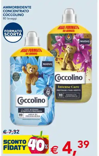 Esselunga AMMORBIDENTE CONCENTRATO COCCOLINO 80 lavaggi offerta