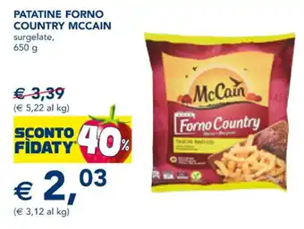 Esselunga PATATINE FORNO COUNTRY MCCAIN surgelate, 650 g offerta