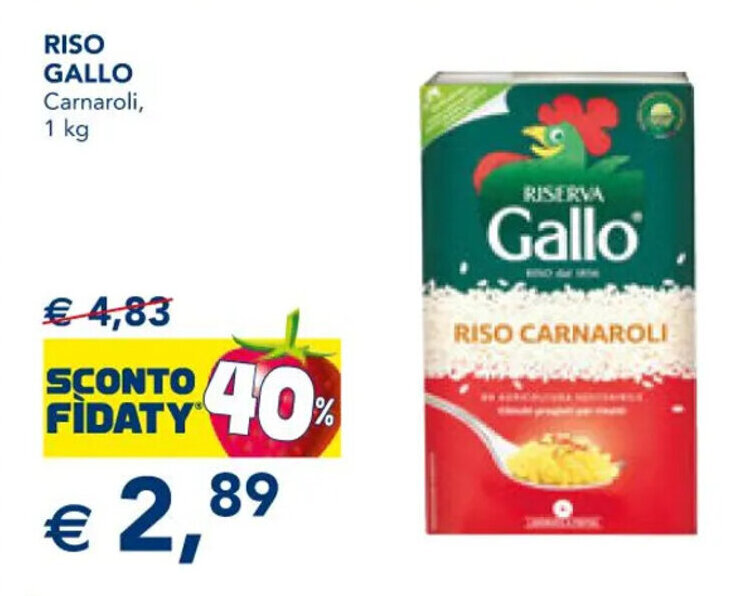 RISO GALLO Carnaroli, 1 kg offerta di Esselunga
