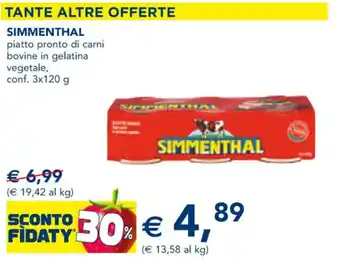 Esselunga SIMMENTHAL conf. 3x120 g offerta