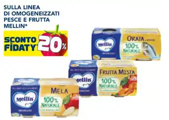 Esselunga SULLA LINEA DI OMOGENEIZZATI PESCE E FRUTTA MELLIN* offerta