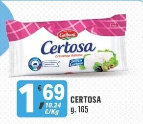 Supermercati Dok Galbani certosa offerta