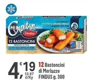 Supermercati Dok Capitan findus bastoncini di merluzzo offerta