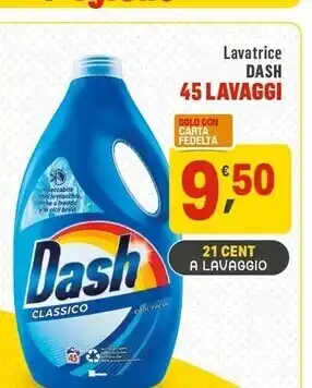 Supermercati Dok Dash lavatrice offerta