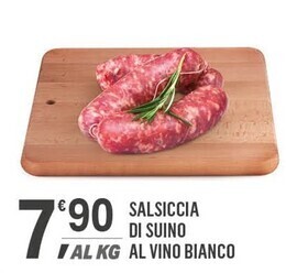 Supermercati Dok Salsiccia di suino al vino bianco offerta