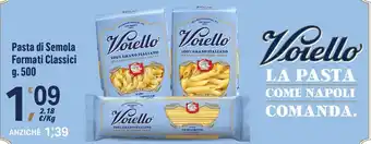 Supermercati Dok Voiello pasta di semola formati classici g. 500 offerta