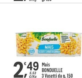 Supermercati Dok Bonduelle mais offerta