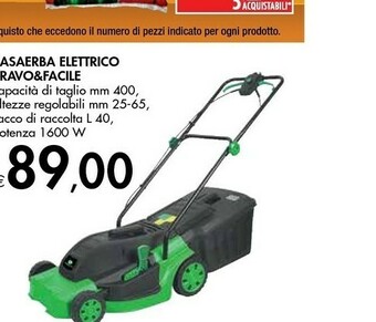 Bennet Bravo&Facile Rasaerba Elettrico offerta