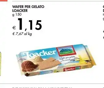 Bennet Loacker Waffer Per Gelato offerta