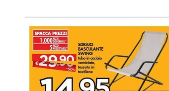 Bennet Sdraio Basculante Swing offerta