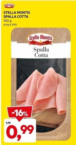 DPiù Stella montis spalla cotta offerta