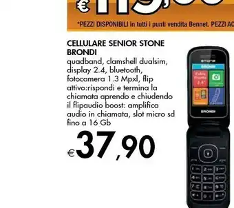 Brondi Cellulare Senior Stone